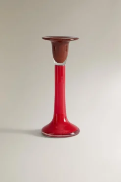 ZARA Presentes Para O Lar|Presentes Para O Lar^CANDELABRO VIDRO COR DEGRADÊ X COLLAGERIE Vermelho