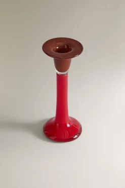 ZARA Presentes Para O Lar|Presentes Para O Lar^CANDELABRO VIDRO COR DEGRADÊ X COLLAGERIE Vermelho