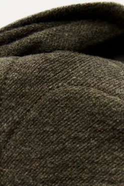 ZARA Sobretudos / Anoraques^CAPA ASSIMÉTRICA MISTO DE LÃ ZW COLLECTION Musgo