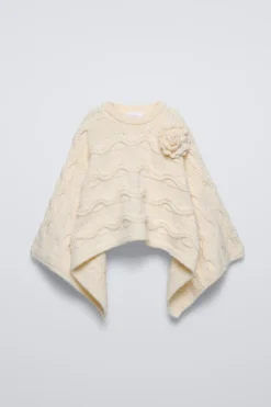 CAPA DE MALHA DE CABO COM FLOR-ZARA Shop
