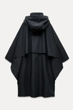 ZARA Sobretudos / Anoraques^CAPA OVERSIZE WATER REPELLENT ZW COLLECTION Azul-marinho