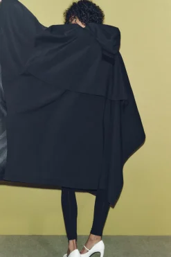 ZARA Sobretudos / Anoraques^CAPA OVERSIZE WATER REPELLENT ZW COLLECTION Azul-marinho