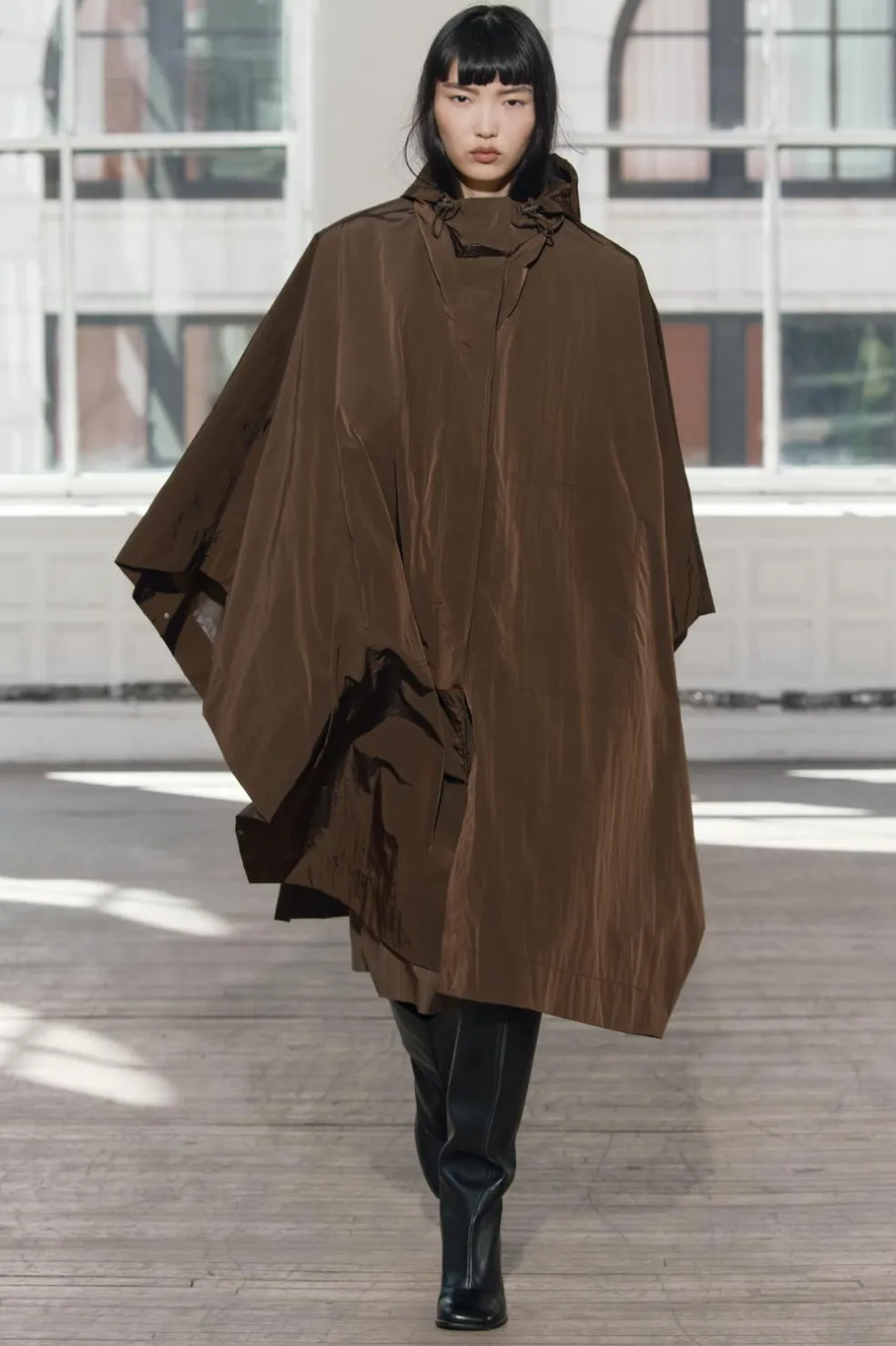 ZARA Sobretudos / Anoraques|Blusões^CAPA OVERSIZE ZW COLLECTION Castanho