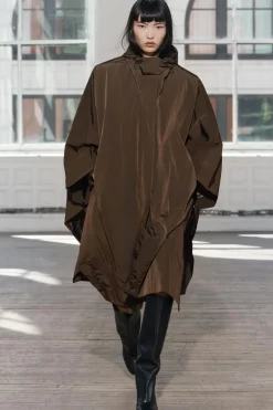 ZARA Sobretudos / Anoraques|Blusões^CAPA OVERSIZE ZW COLLECTION Castanho