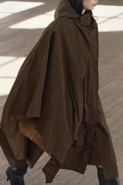 ZARA Sobretudos / Anoraques|Blusões^CAPA OVERSIZE ZW COLLECTION Castanho