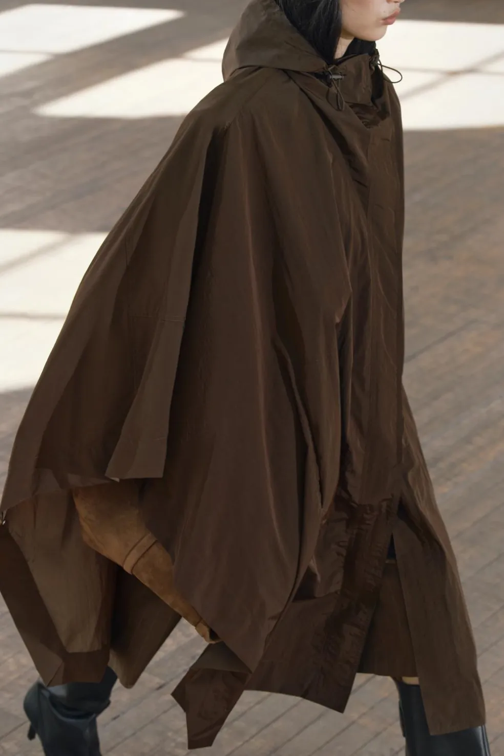 ZARA Sobretudos / Anoraques|Blusões^CAPA OVERSIZE ZW COLLECTION Castanho