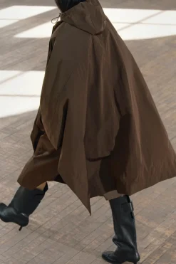 ZARA Sobretudos / Anoraques|Blusões^CAPA OVERSIZE ZW COLLECTION Castanho