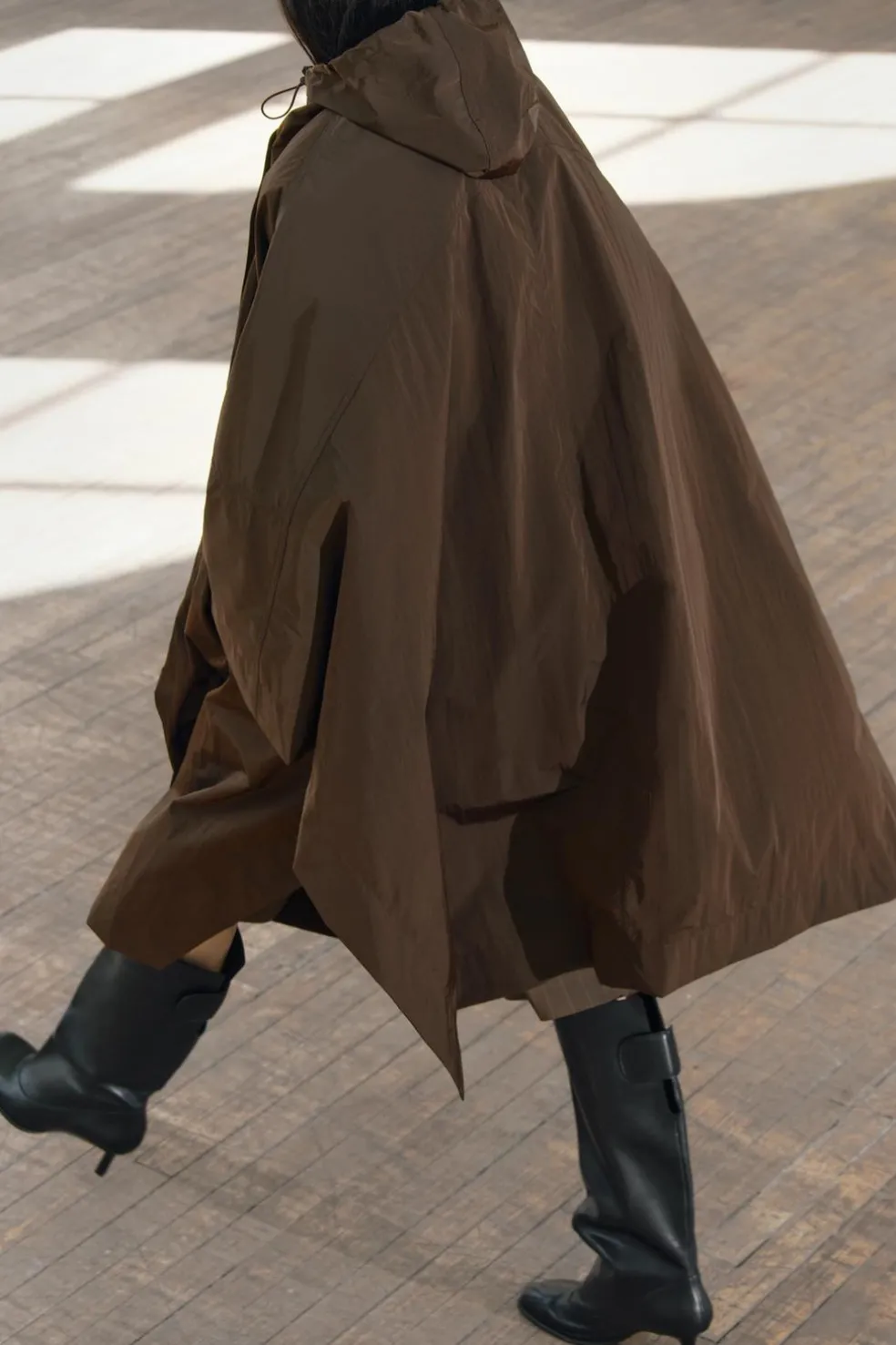 ZARA Sobretudos / Anoraques|Blusões^CAPA OVERSIZE ZW COLLECTION Castanho