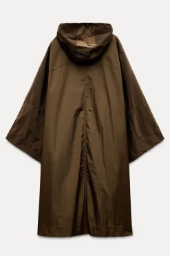 ZARA Sobretudos / Anoraques|Blusões^CAPA OVERSIZE ZW COLLECTION Castanho