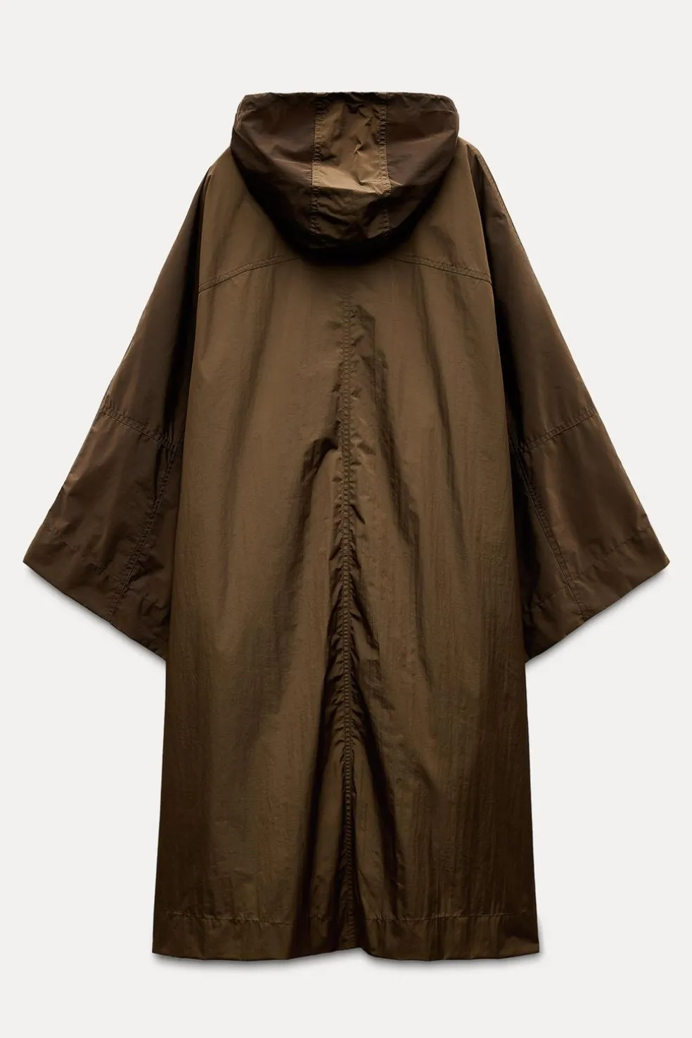 ZARA Sobretudos / Anoraques|Blusões^CAPA OVERSIZE ZW COLLECTION Castanho