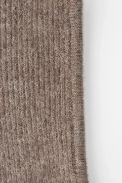 ZARA Winter Layersnew|Acessórios / Bijuteria^CAPUZ CANELADO COM CORDÃO Castanho / Toupeira