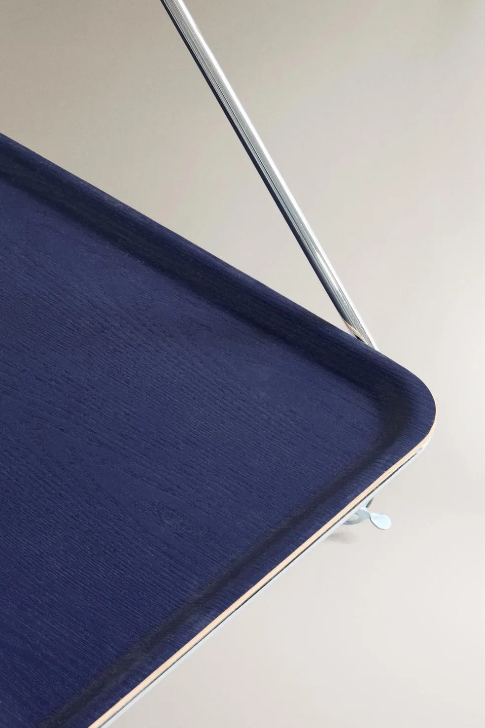 ZARA Móveis|Móveis^CARRINHO METAL BANDEJAS MADEIRA COLORIDAS Castanho-Azul