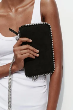 ZARA Malas^CARTEIRA DE TIRACOLO TACHAS Preto