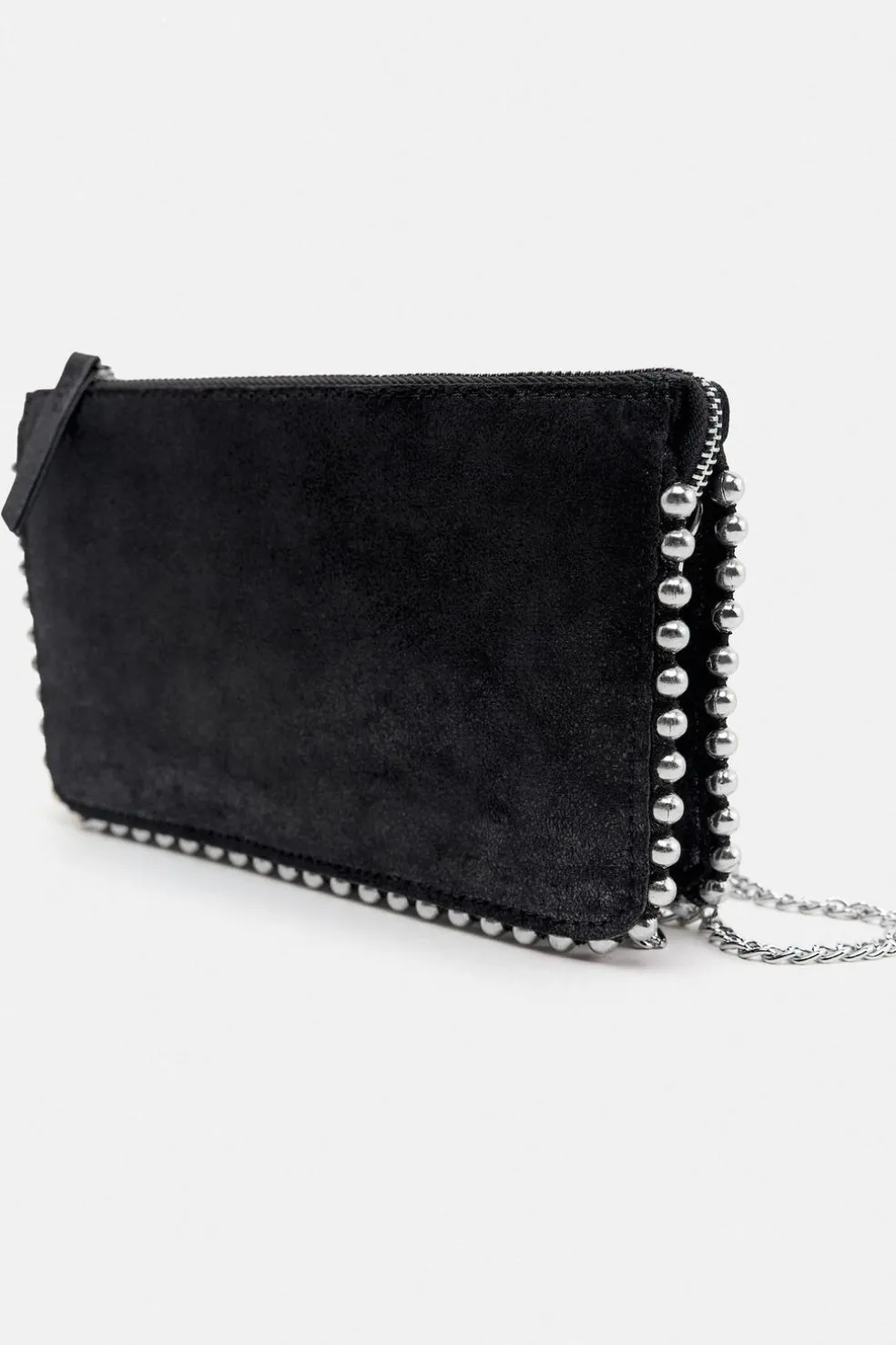 ZARA Malas^CARTEIRA DE TIRACOLO TACHAS Preto