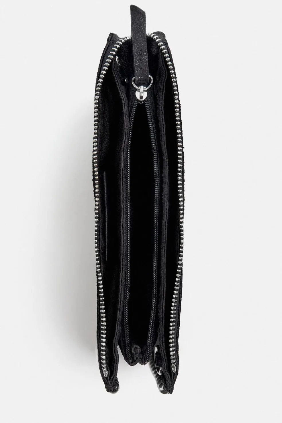 ZARA Malas^CARTEIRA DE TIRACOLO TACHAS Preto