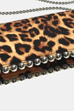 ZARA Malas^CARTEIRA DE TIRACOLO TACHAS Leopardo