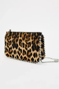 ZARA Malas^CARTEIRA DE TIRACOLO TACHAS Leopardo