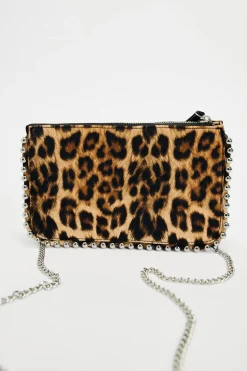 ZARA Malas^CARTEIRA DE TIRACOLO TACHAS Leopardo