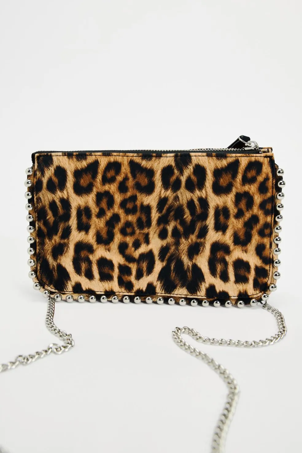 ZARA Malas^CARTEIRA DE TIRACOLO TACHAS Leopardo