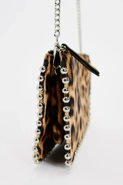 ZARA Malas^CARTEIRA DE TIRACOLO TACHAS Leopardo