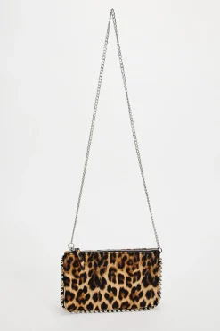 ZARA Malas^CARTEIRA DE TIRACOLO TACHAS Leopardo