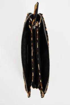 ZARA Malas^CARTEIRA DE TIRACOLO TACHAS Leopardo