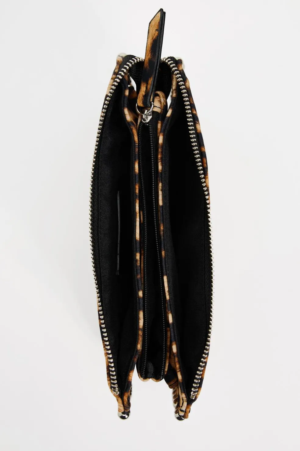 ZARA Malas^CARTEIRA DE TIRACOLO TACHAS Leopardo