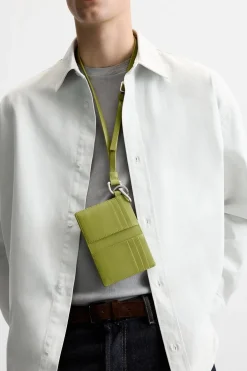 ZARA Malas / Mochilas^CARTEIRA EM PELE EDIÇÃO LIMITADA Verde-lima