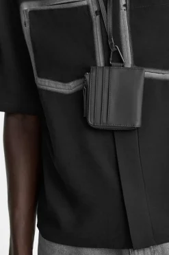 ZARA Malas / Mochilas^CARTEIRA ENGOMADA Preto