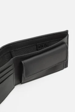 ZARA Malas / Mochilas^CARTEIRA ENGOMADA Preto