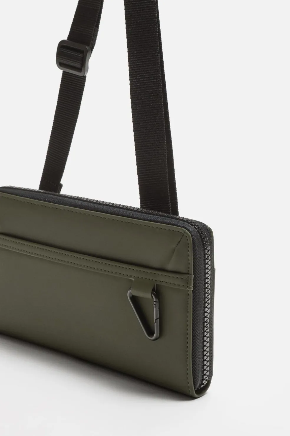 ZARA Malas / Mochilas^CARTEIRA ENGOMADA Verde-caqui