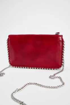 ZARA Malas^CARTEIRA MALA A TIRACOLO COM TACHAS Vermelho
