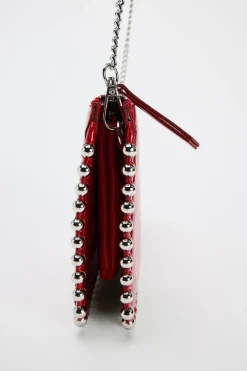 ZARA Malas^CARTEIRA MALA A TIRACOLO COM TACHAS Vermelho