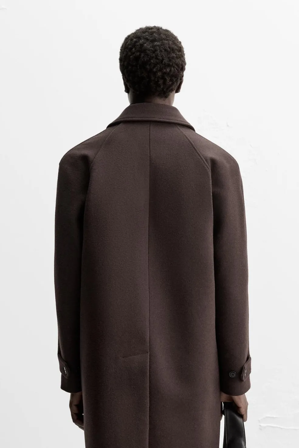 ZARA Vestuário De Inverno|Sobretudos / Gabardinas^CASACO 100% LÃ Chocolate
