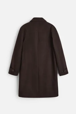ZARA Vestuário De Inverno|Sobretudos / Gabardinas^CASACO 100% LÃ Chocolate
