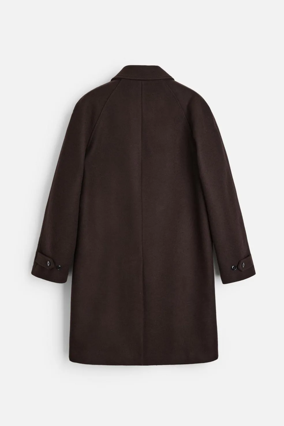 ZARA Vestuário De Inverno|Sobretudos / Gabardinas^CASACO 100% LÃ Chocolate