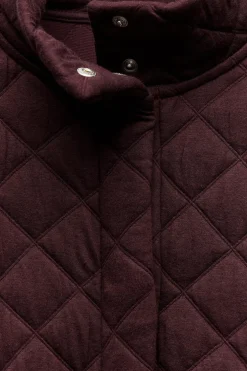 ZARA Winter Layersnew|Sobretudos / Anoraques^CASACO ACOLCHOADO Borgonha