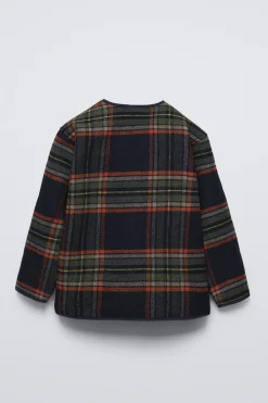 CASACO ACOLCHOADO AOS QUADRADOS-ZARA Cheap