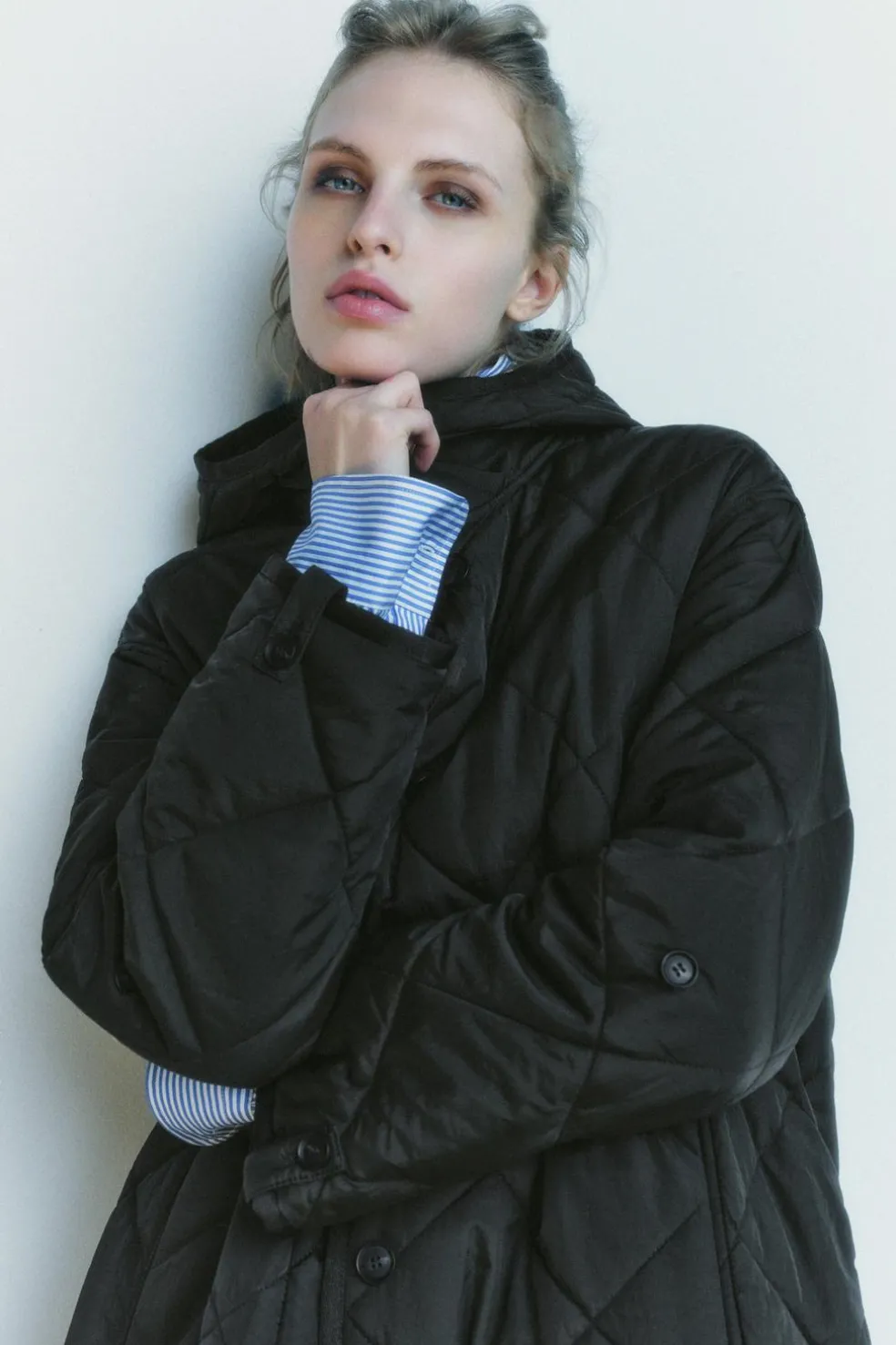 ZARA Winter Layersnew|Sobretudos / Anoraques^CASACO ACOLCHOADO IMPERMEÁVEL ZW COLLECTION Caqui