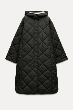 ZARA Winter Layersnew|Sobretudos / Anoraques^CASACO ACOLCHOADO IMPERMEÁVEL ZW COLLECTION Caqui