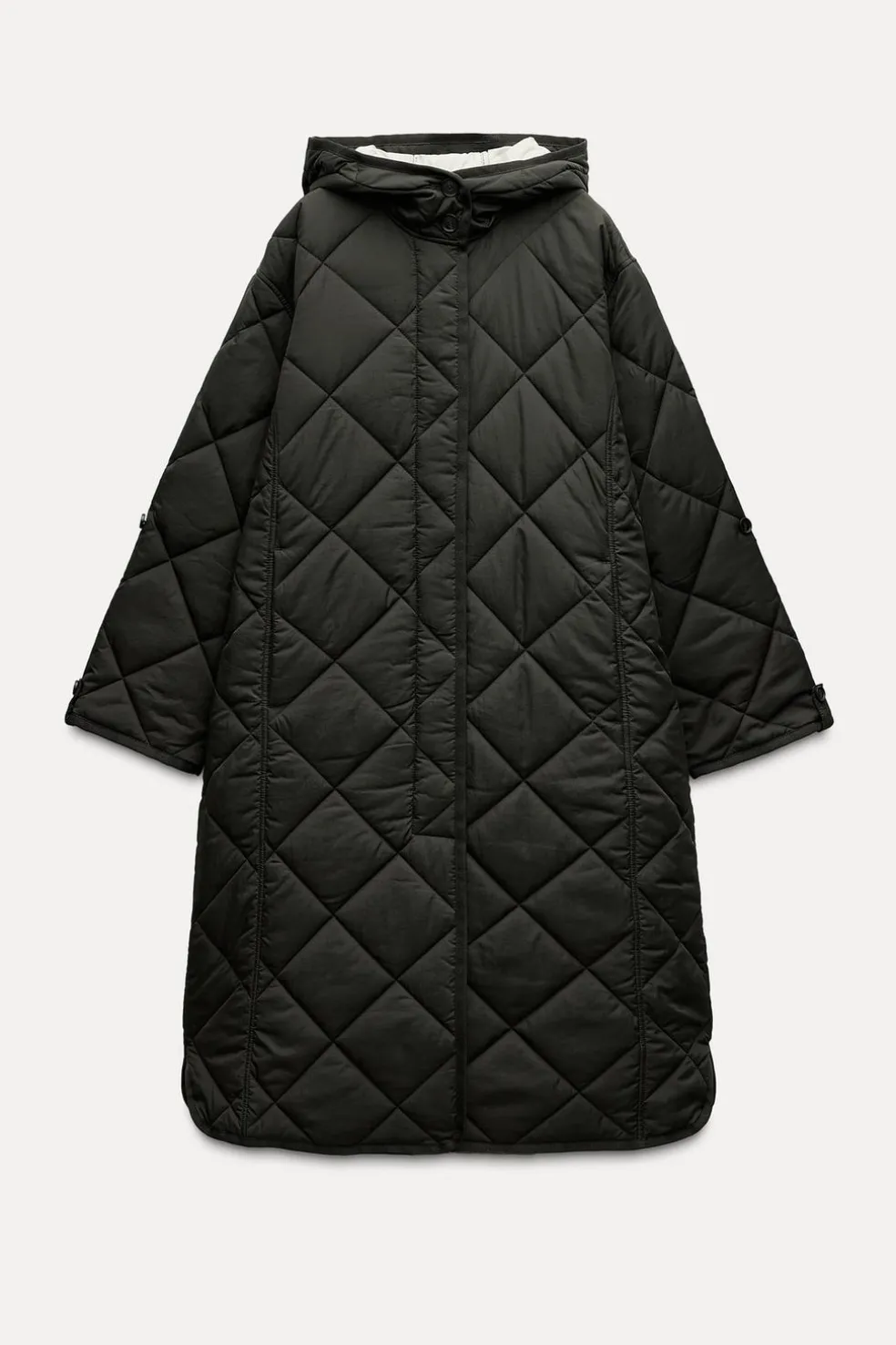 ZARA Winter Layersnew|Sobretudos / Anoraques^CASACO ACOLCHOADO IMPERMEÁVEL ZW COLLECTION Caqui