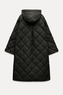 ZARA Winter Layersnew|Sobretudos / Anoraques^CASACO ACOLCHOADO IMPERMEÁVEL ZW COLLECTION Caqui