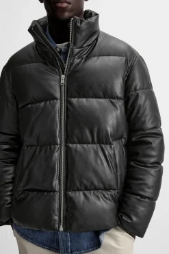 ZARA Vestuário De Inverno|Blusões^CASACO ACOLCHOADO POLIPELE Preto
