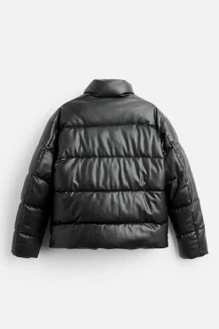 ZARA Vestuário De Inverno|Blusões^CASACO ACOLCHOADO POLIPELE Preto