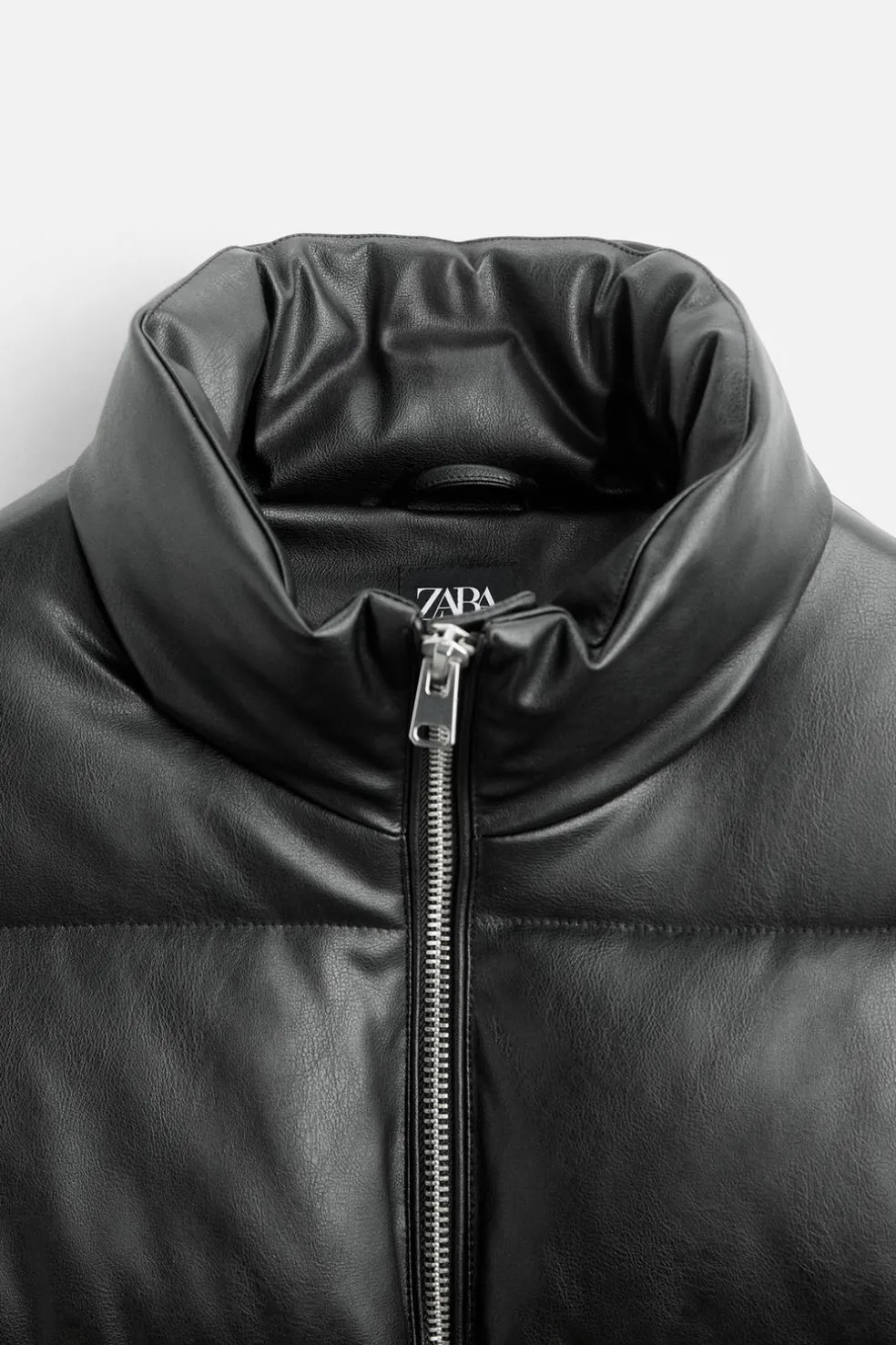ZARA Vestuário De Inverno|Blusões^CASACO ACOLCHOADO POLIPELE Preto