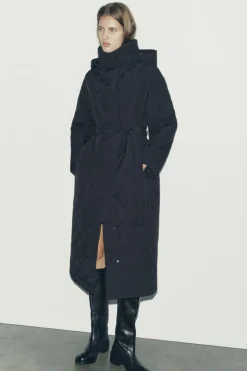 ZARA Sobretudos / Anoraques|Blusões^CASACO ACOLCHOADO ZW COLLECTION Preto