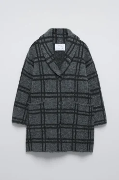 CASACO AOS QUADRADOS-ZARA Best Sale