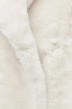 ZARA Winter Layersnew|Sobretudos / Anoraques^CASACO COM EFEITO DE PELO SINTÉTICO COM CINTO ZW COLLECTION Cru