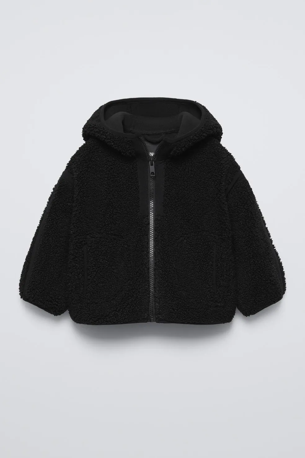 CASACO COM EFEITO DE PELO ENCARACOLADO E CAPUZ-ZARA Cheap