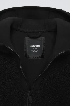 CASACO COM EFEITO DE PELO ENCARACOLADO E CAPUZ-ZARA Cheap